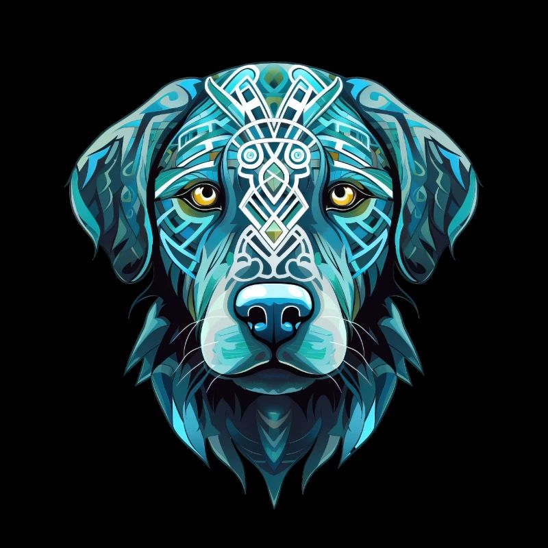 Cool Blue Labrador Retriever Dog
