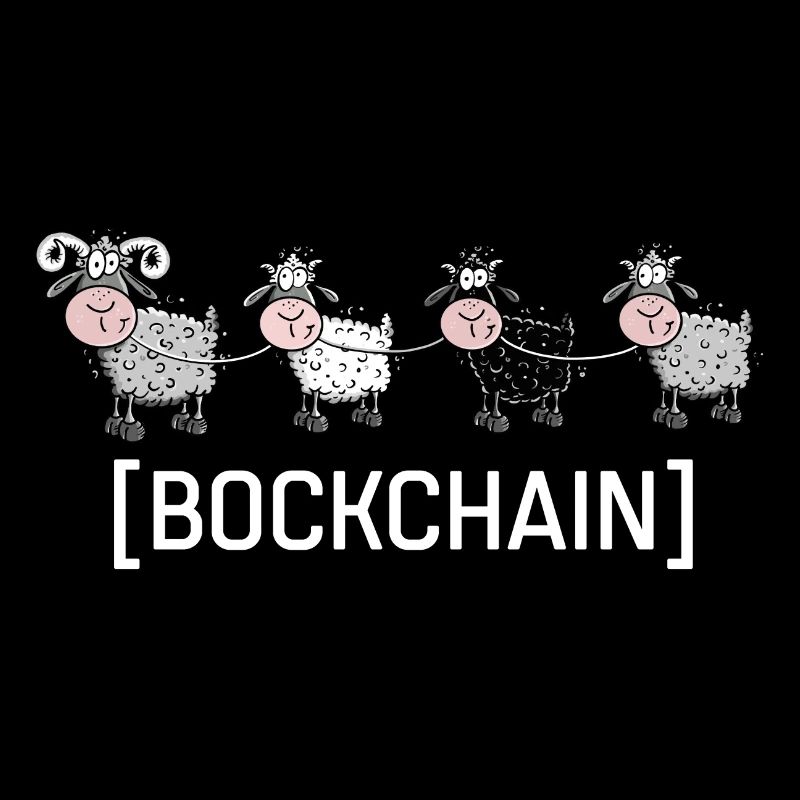 Bockchain - Blockchain Lustige Schafe Informatiker