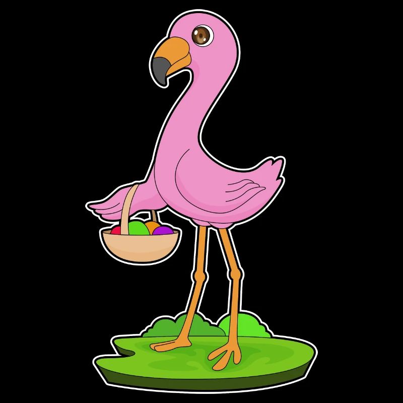 Flamingo Fruit Basket