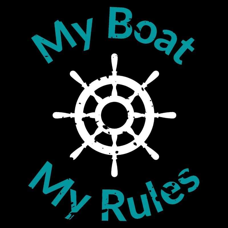 Boot Design mit Steuerrad