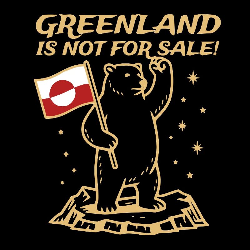 Groenland Interdit à vendre - T-shirt de protestation Polar Bear
