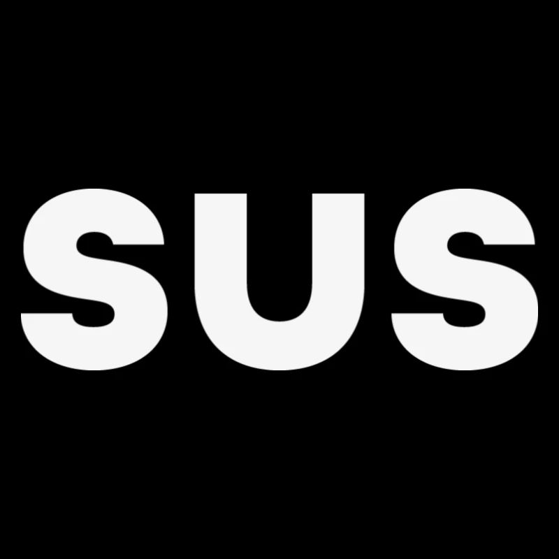 SUS lettering White