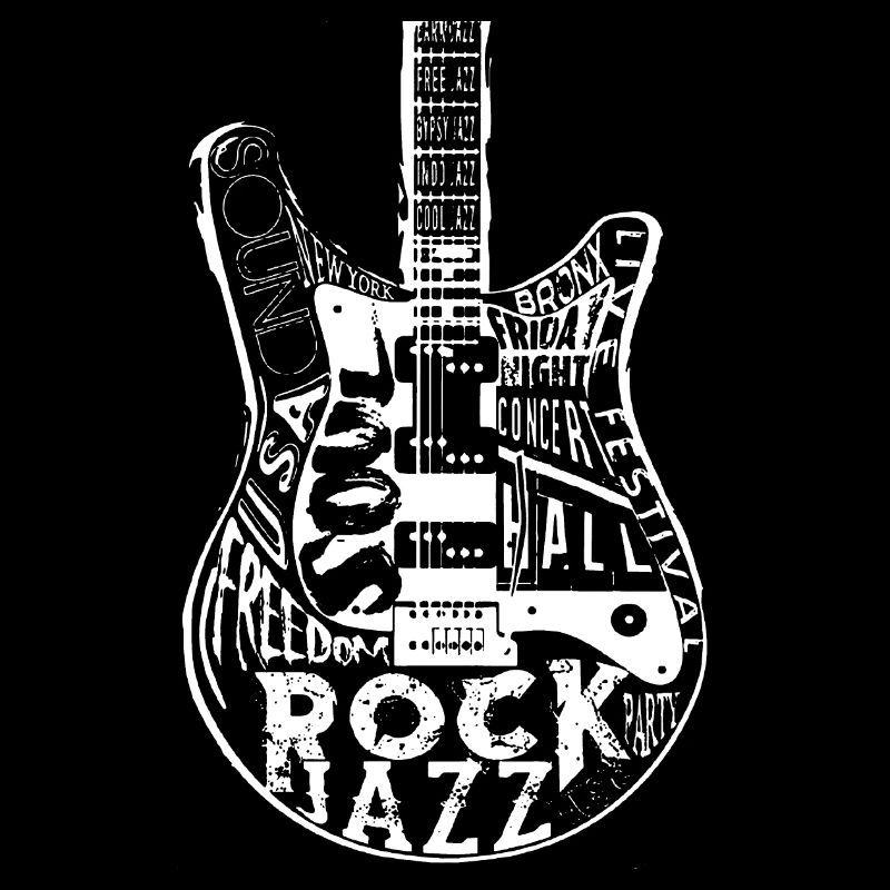 Guitar With Worn Effect