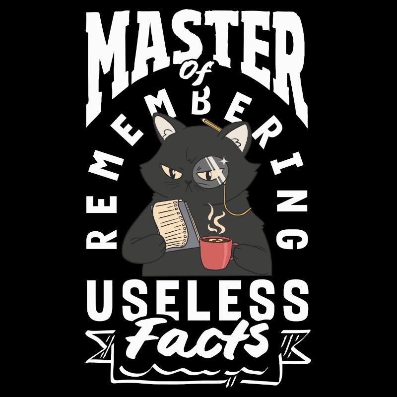 Master of Remembering Useless Facts Funny Cat