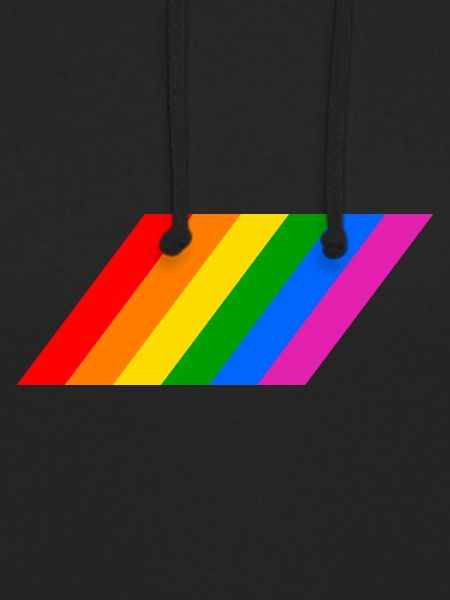 Schräge Regenbogenfahne
