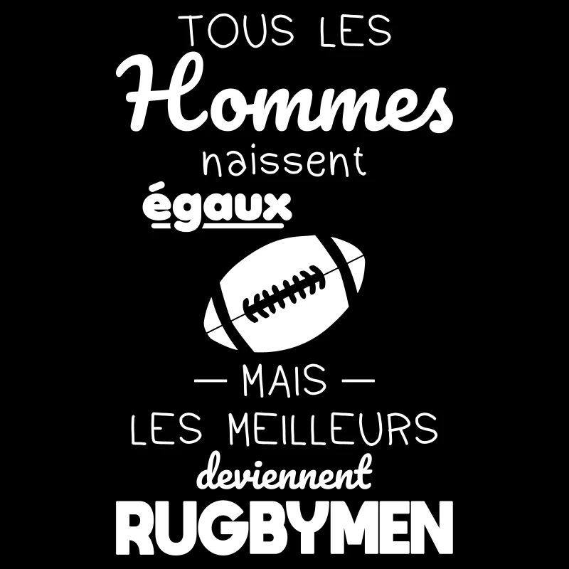 Hommes égaux meilleurs deviennent rugbymen