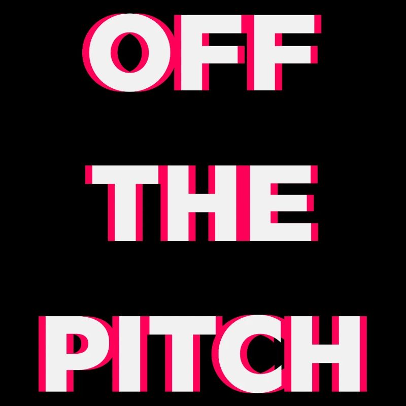 Off The Pitch Typography Neon Pink