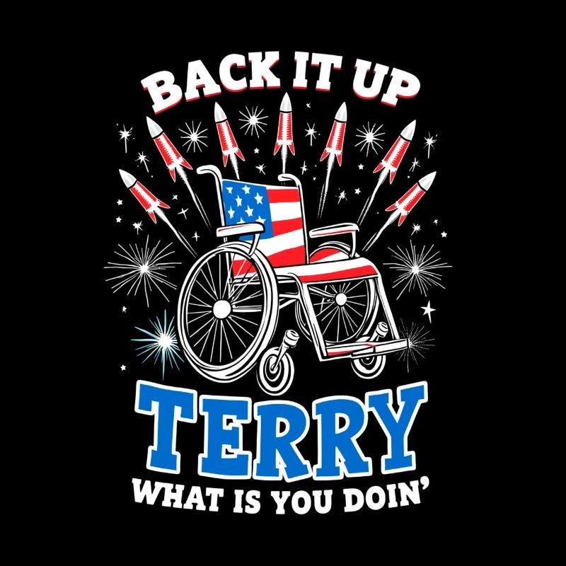 Back It Up Terry Fireworks Wheelchair