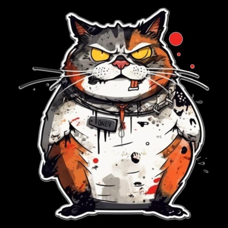 Freche Katze