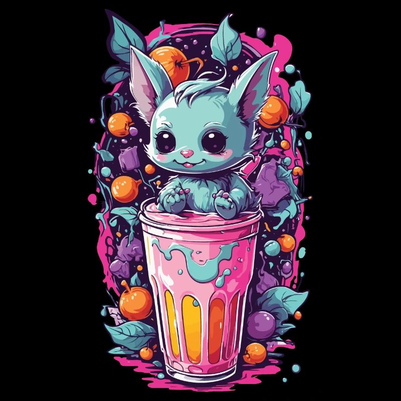 Kawaii Gothic Candy Goth Monster Pastel Design