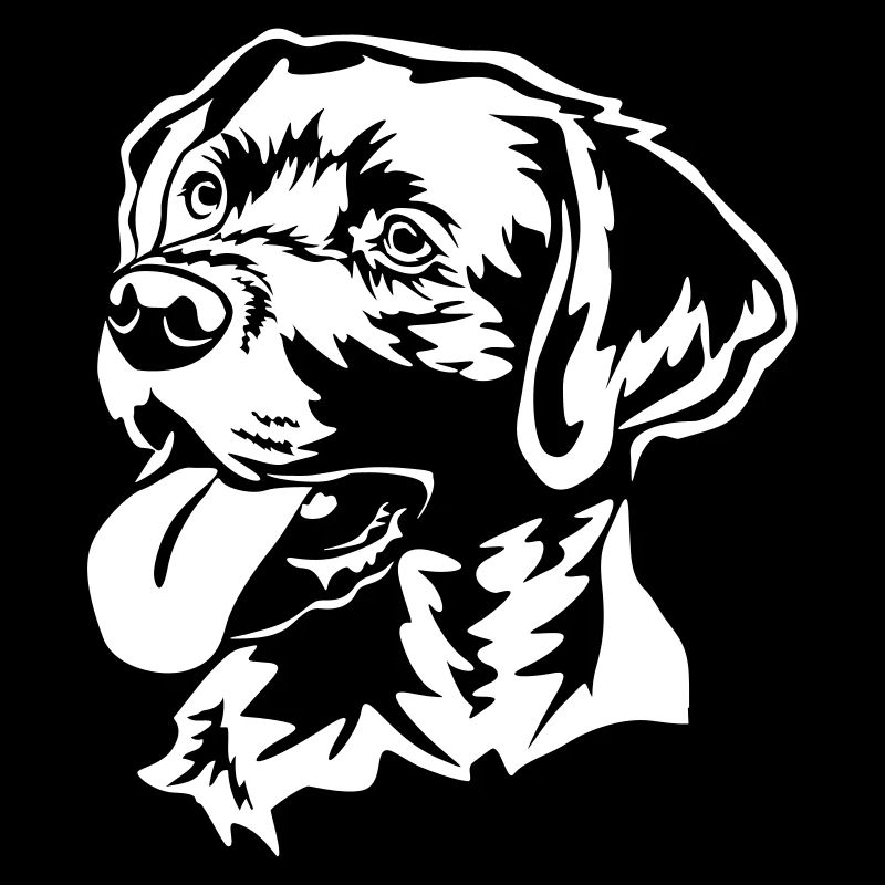 Labrador Kopf "Black Edition"