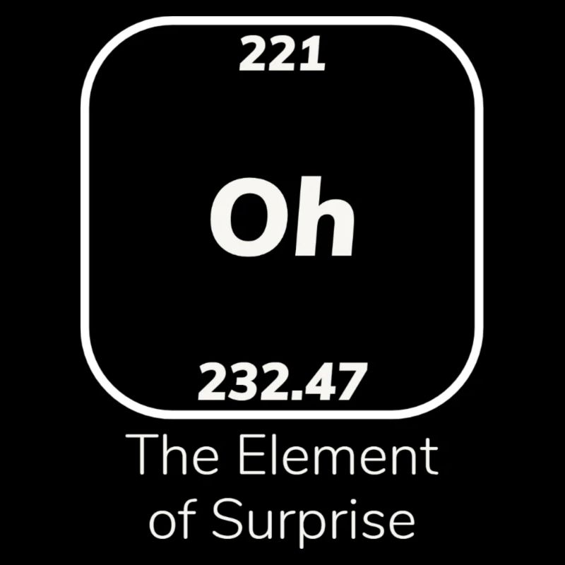 Oh l’élément de surprise