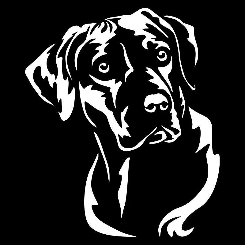 Rhodesian Ridgeback Kopf "Black Edition"