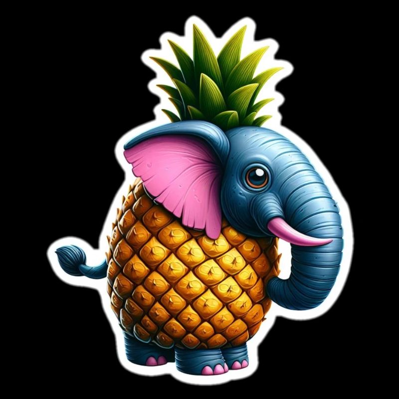 Elephant disguised as pineapple