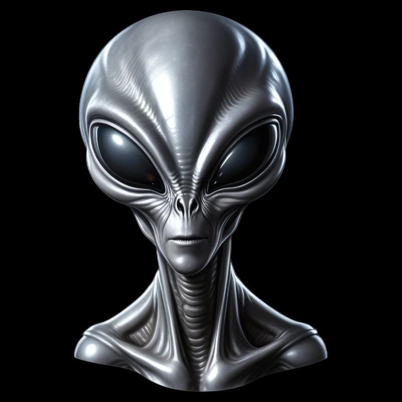 Realistic Grey Alien Extraterrestrial