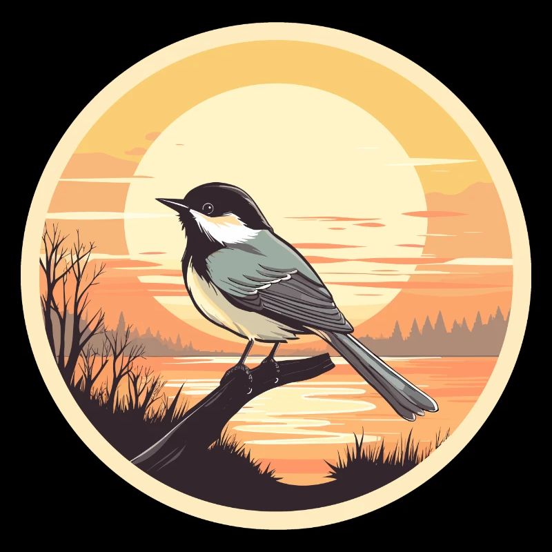 Chickadee bird