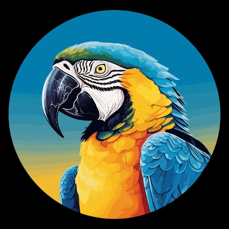 Ara bleu-or