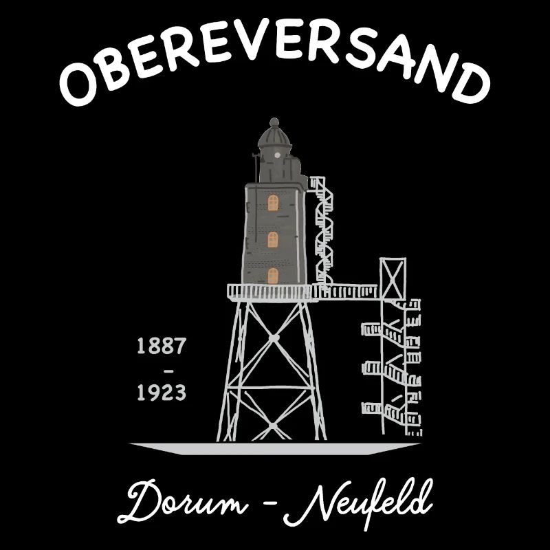 Phare Dorum - Neufeld, côte allemande de la mer du Nord