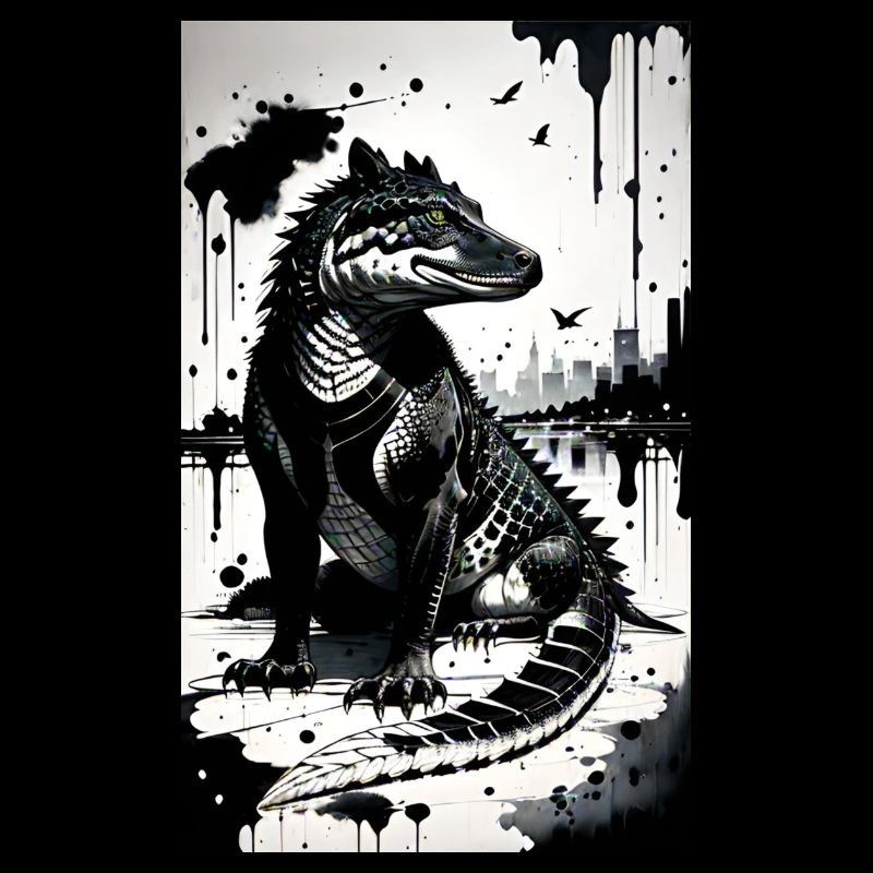 Krokodil Kunst