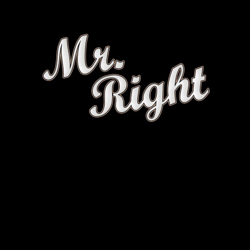 Mr Right Paarshirt / Partnershirt Geschenkidee