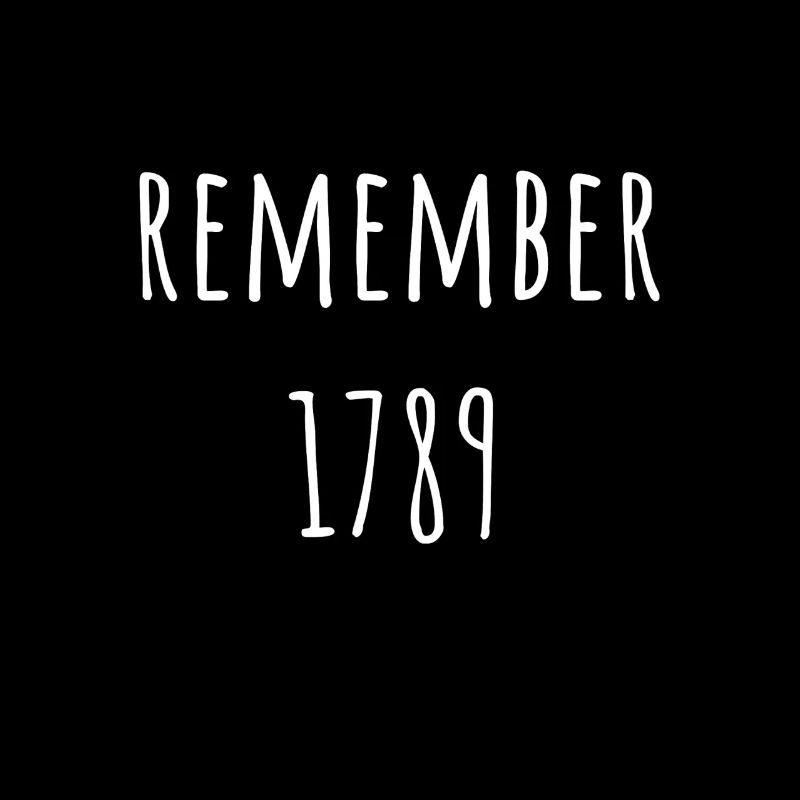 Remember 1789 Typo Shirt