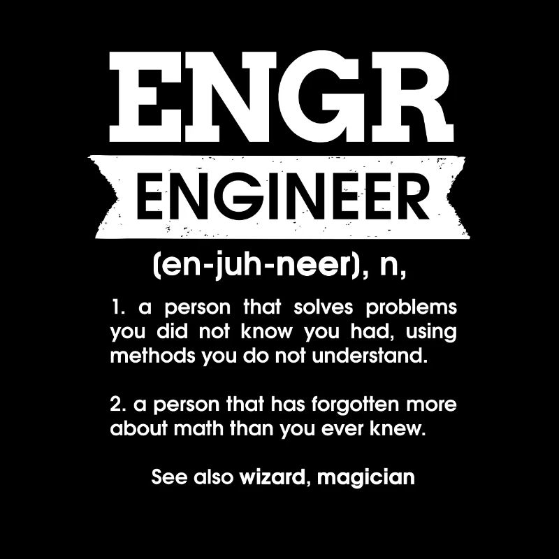 Engr Engineer Defintion Noun Gift Engineer