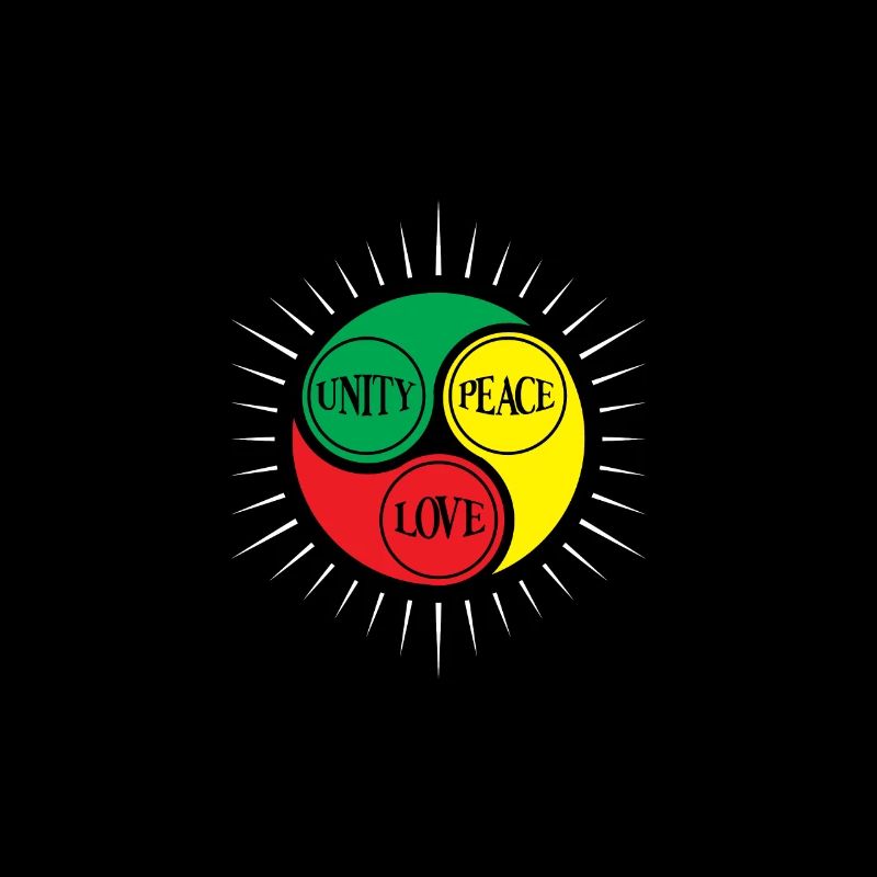Mind Peace Love Triad Circle