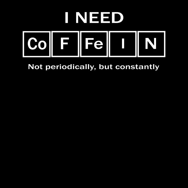 Kaffee Koffein Elemente Periodensystem cool shirt