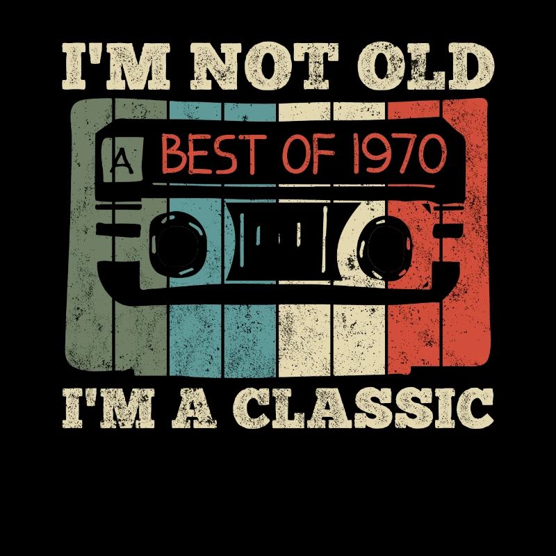 1970 Geburtstag Kassette Retro