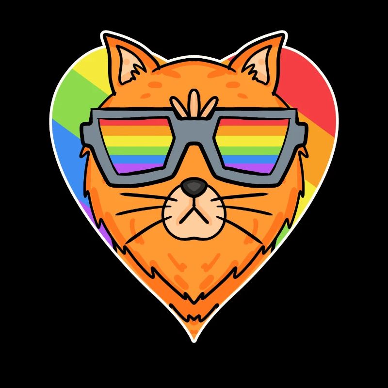 Regenbogen - Katze