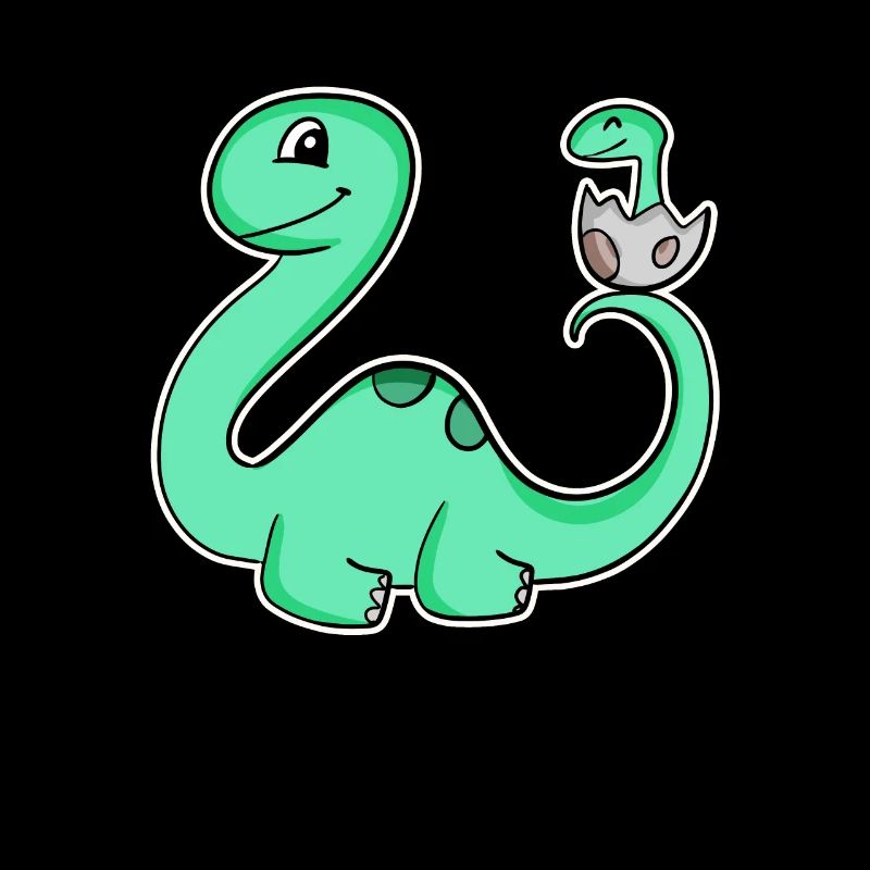 Dinosaure avec bébé dinosaure