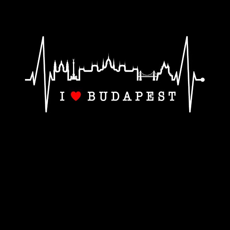 Budapest Skyline Herzschlag Ungarn Herz Budapester