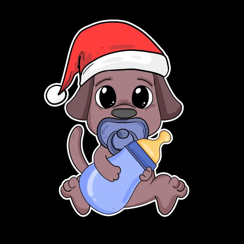 Chien Bébé Noël