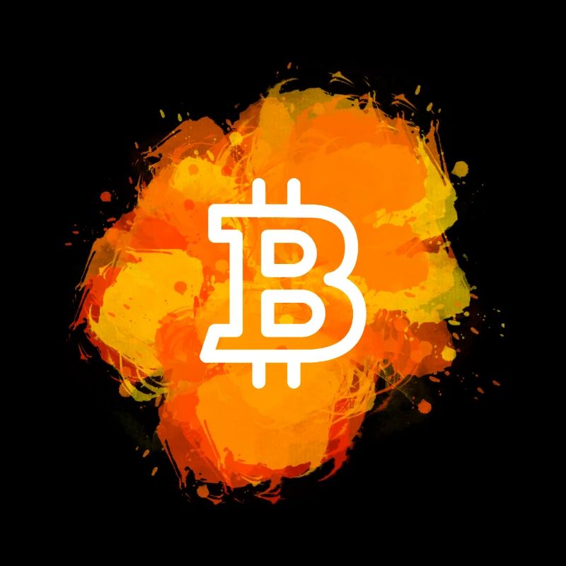 Bitcoin Crypto Cryptocurrency Splash