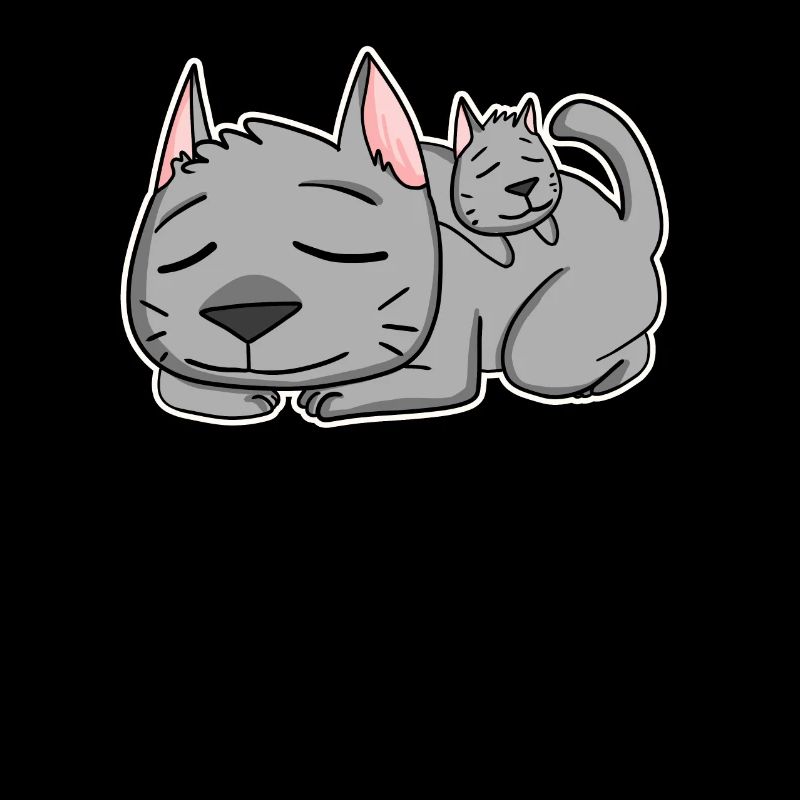 Famille Chat - Chat avec bébé - Parent isolé