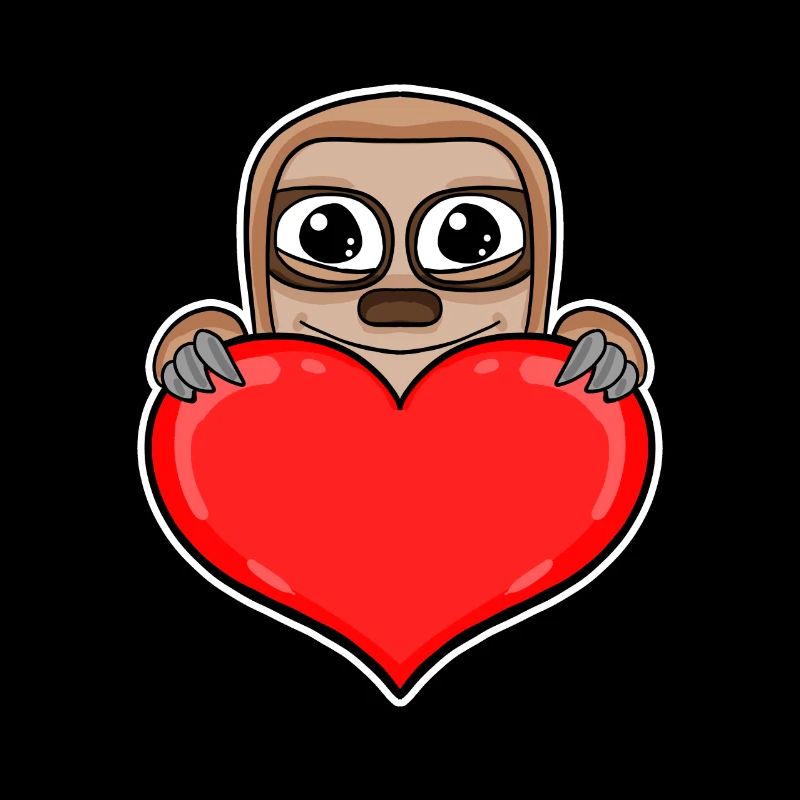 Sloth Heart Romantic