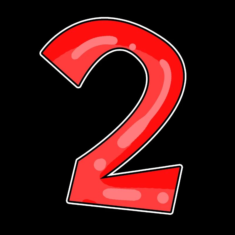 Two - 2 - Number Number
