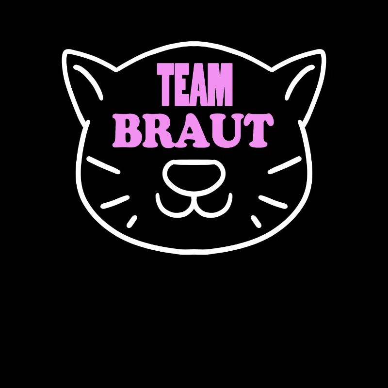 Team Braut Katze Motiv