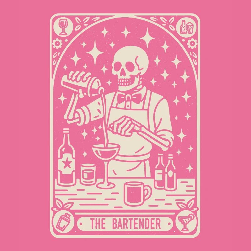 Barkeeper Barmann The Bartender Tarot Cocktail