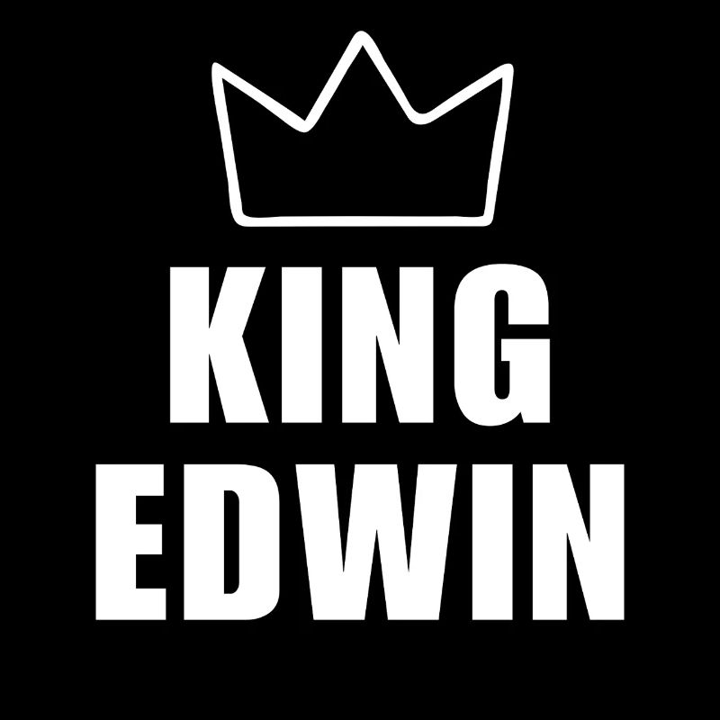 Edwin Name with Letter E - King Crown Shirt