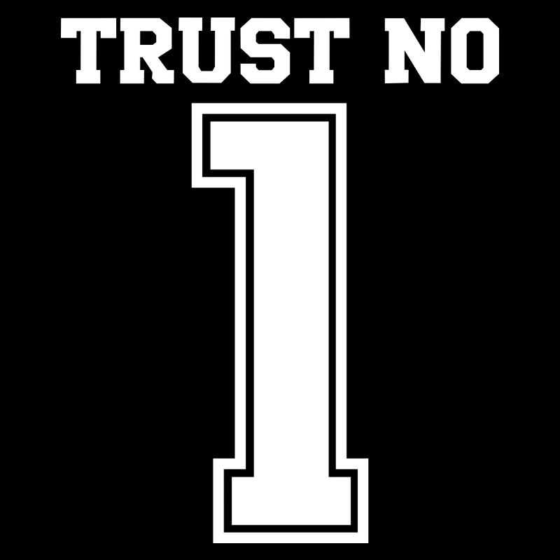 Ne faites confiance à personne 1 Typographie graphique