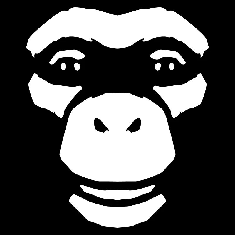 Monkey Face – Style primate de la jungle sauvage