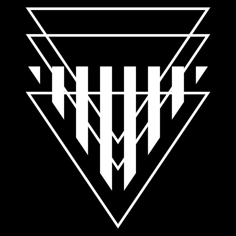 Triangular Crest Geometric Print