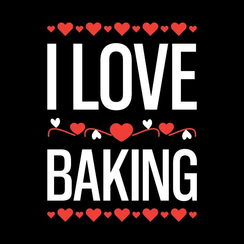 I Love Baking Hearts