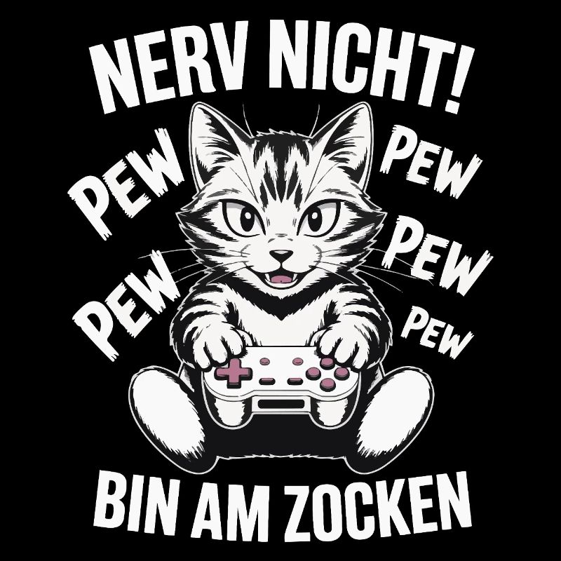 Courage Not I Gaming Cat Design