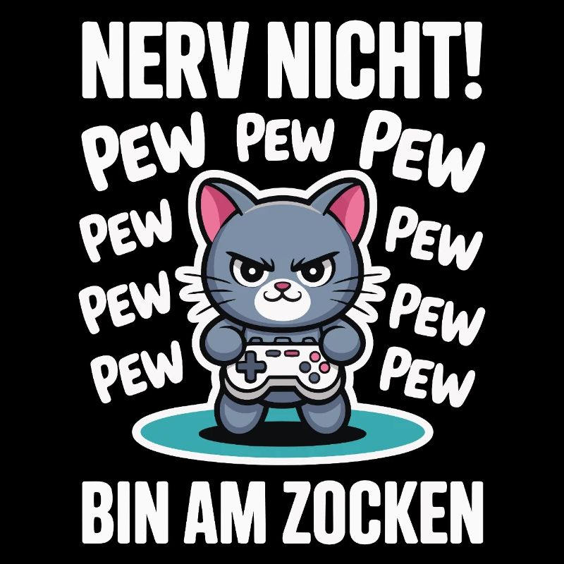 Courage Not I Gaming Cat Design