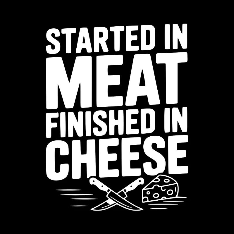 Commencé dans la viande finie dans le fromage