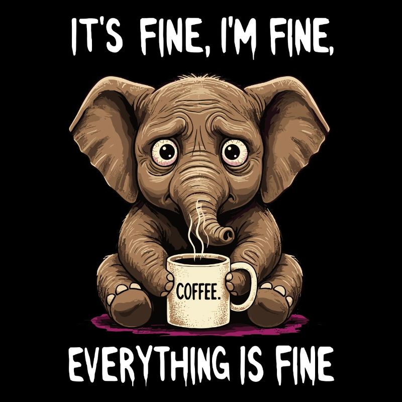 its fine im fine coffee elephant