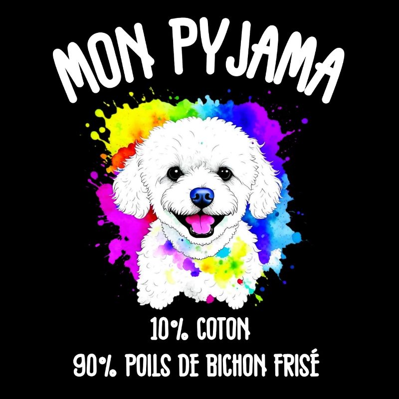 Pyjama Drôle Chien Bichon 