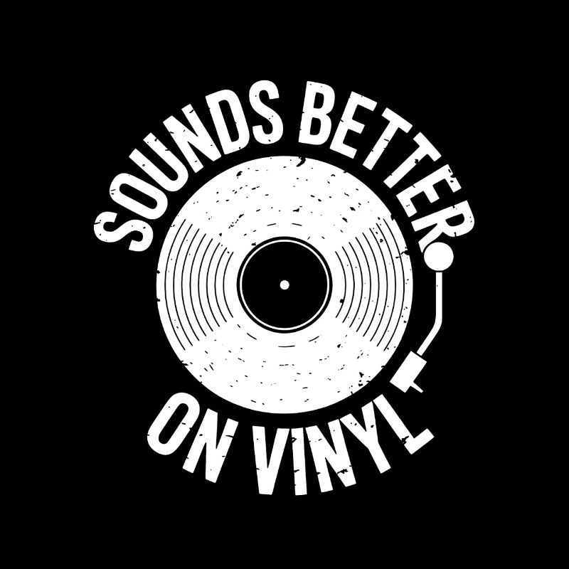Sounds Better On Vinyl Logo Design